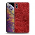 Дизайнерский силиконовый чехол для Iphone Xs Max Текстуры мехов