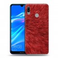 Дизайнерский пластиковый чехол для Huawei Y6 (2019) Текстуры мехов