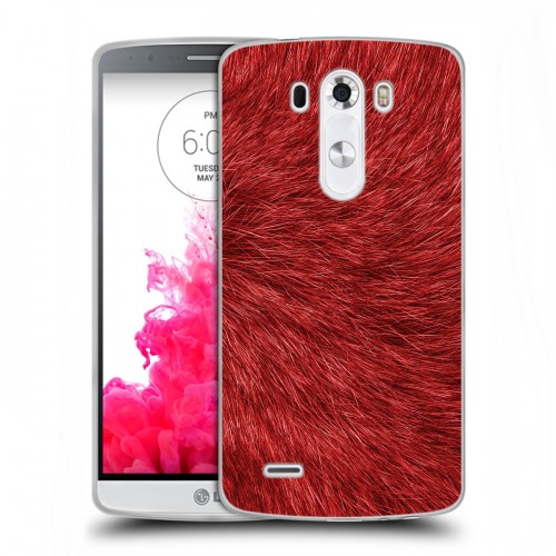 Дизайнерский силиконовый чехол для LG G3 (Dual-LTE) Текстуры мехов