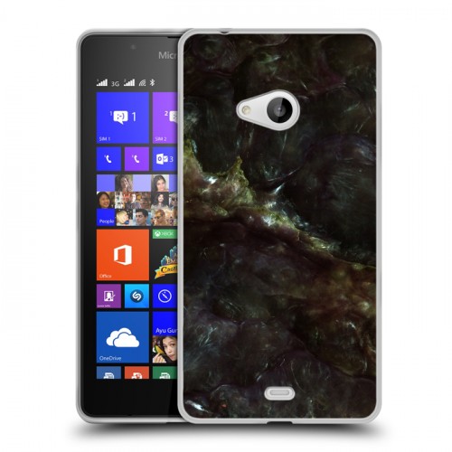 Дизайнерский пластиковый чехол для Microsoft Lumia 540 Мрамор текстура