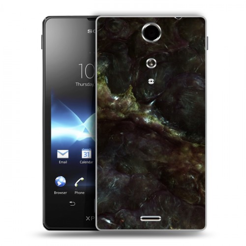 Дизайнерский пластиковый чехол для Sony Xperia TX Мрамор текстура