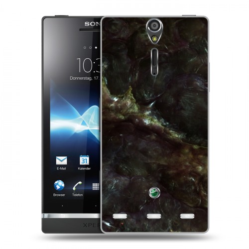 Дизайнерский пластиковый чехол для Sony Xperia S Мрамор текстура