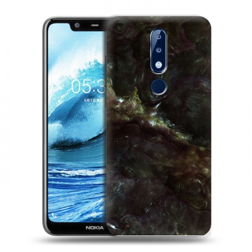 Дизайнерский пластиковый чехол для Nokia 5.1 Plus Мрамор текстура