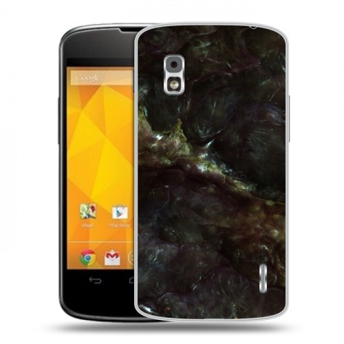 Дизайнерский пластиковый чехол для LG Google Nexus 4 Мрамор текстура