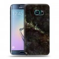 Дизайнерский силиконовый чехол для Samsung Galaxy S6 Edge Мрамор текстура