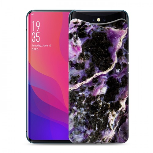 Дизайнерский силиконовый чехол для OPPO Find X Мрамор текстура