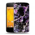 Дизайнерский пластиковый чехол для LG Google Nexus 4 Мрамор текстура