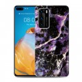 Дизайнерский силиконовый с усиленными углами чехол для Huawei P40 Мрамор текстура