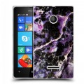 Дизайнерский пластиковый чехол для Microsoft Lumia 435 Мрамор текстура