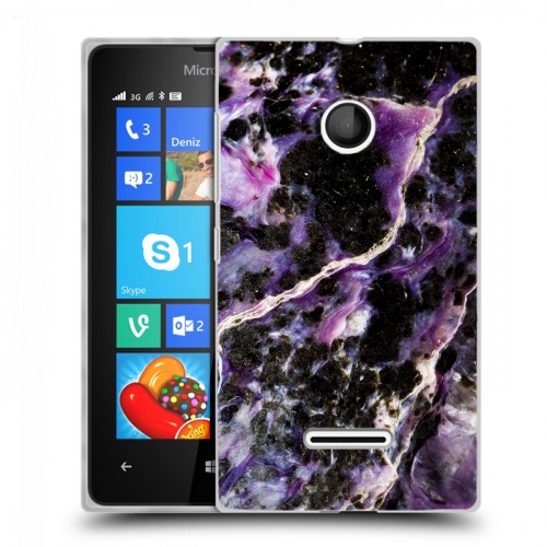 Дизайнерский пластиковый чехол для Microsoft Lumia 435 Мрамор текстура