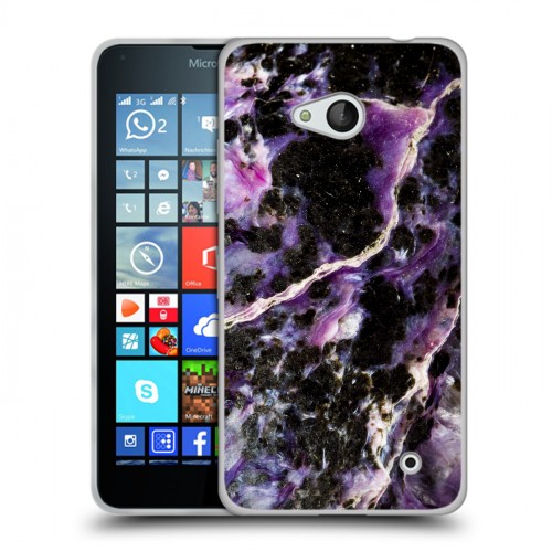 Дизайнерский пластиковый чехол для Microsoft Lumia 640 Мрамор текстура