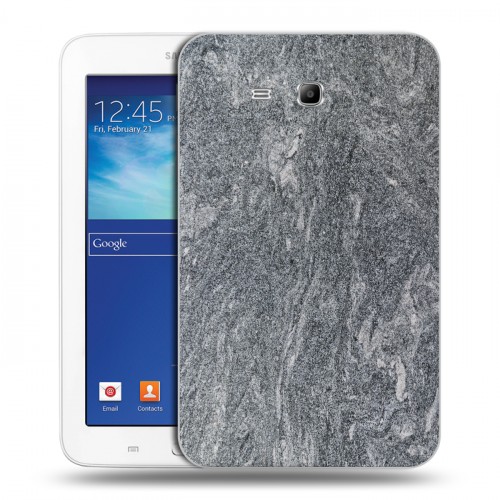 Дизайнерский силиконовый чехол для Samsung Galaxy Tab 3 Lite Мрамор текстура