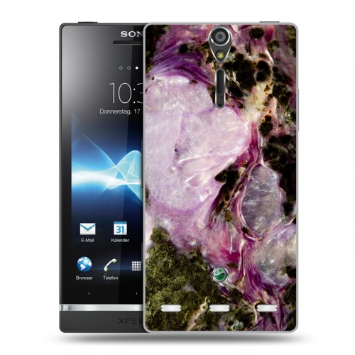 Дизайнерский пластиковый чехол для Sony Xperia S Мрамор текстура