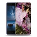 Дизайнерский пластиковый чехол для Nokia 8 Мрамор текстура