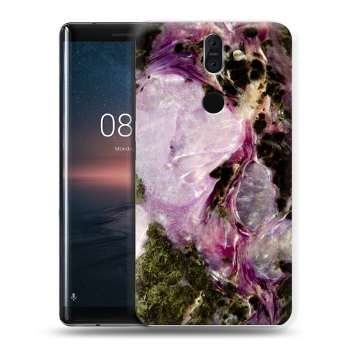 Дизайнерский силиконовый чехол для Nokia 8 Sirocco Мрамор текстура