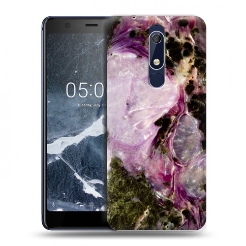 Дизайнерский пластиковый чехол для Nokia 5.1 Мрамор текстура