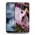 Дизайнерский пластиковый чехол для Nokia 6.1 Plus Мрамор текстура