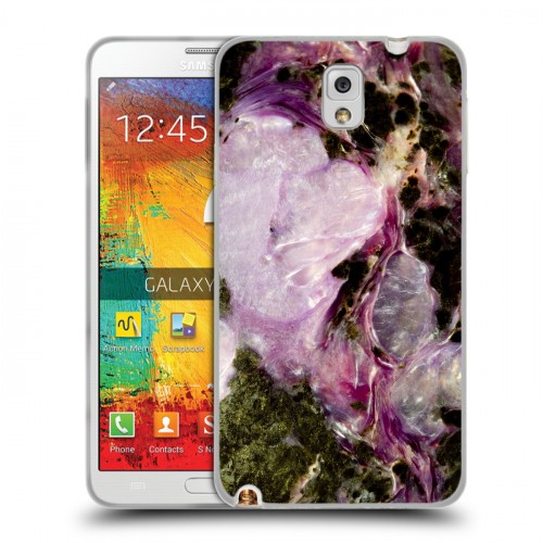 Дизайнерский пластиковый чехол для Samsung Galaxy Note 3 Мрамор текстура