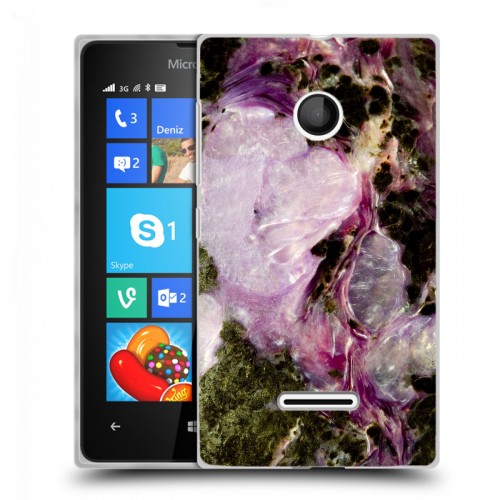 Дизайнерский пластиковый чехол для Microsoft Lumia 435 Мрамор текстура