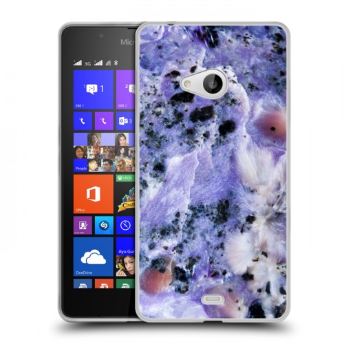 Дизайнерский пластиковый чехол для Microsoft Lumia 540 Мрамор текстура