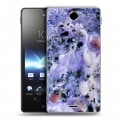 Дизайнерский пластиковый чехол для Sony Xperia TX Мрамор текстура