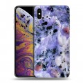 Дизайнерский силиконовый чехол для Iphone Xs Max Мрамор текстура