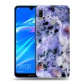 Дизайнерский пластиковый чехол для Huawei Y6 (2019) Мрамор текстура