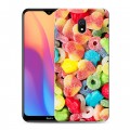 Дизайнерский силиконовый с усиленными углами чехол для Xiaomi RedMi 8A Сладости