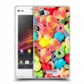 Дизайнерский пластиковый чехол для Sony Xperia L Сладости