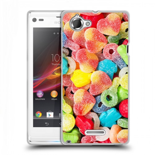 Дизайнерский пластиковый чехол для Sony Xperia L Сладости