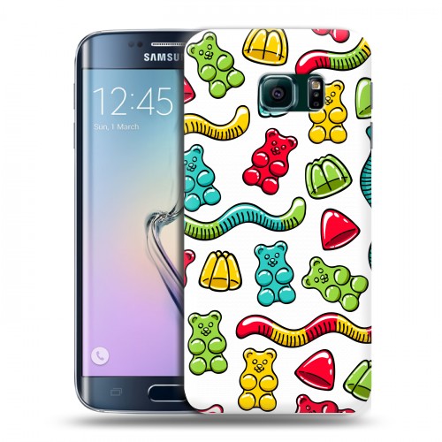Дизайнерский пластиковый чехол для Samsung Galaxy S6 Edge Сладости