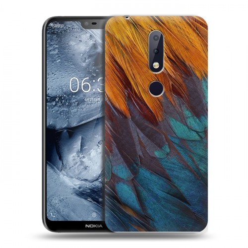 Дизайнерский пластиковый чехол для Nokia 6.1 Plus Перья