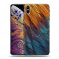 Дизайнерский силиконовый чехол для Iphone Xs Max Перья