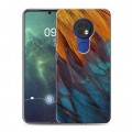 Дизайнерский силиконовый чехол для Nokia 6.2 Перья