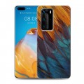 Дизайнерский пластиковый чехол для Huawei P40 Pro Перья