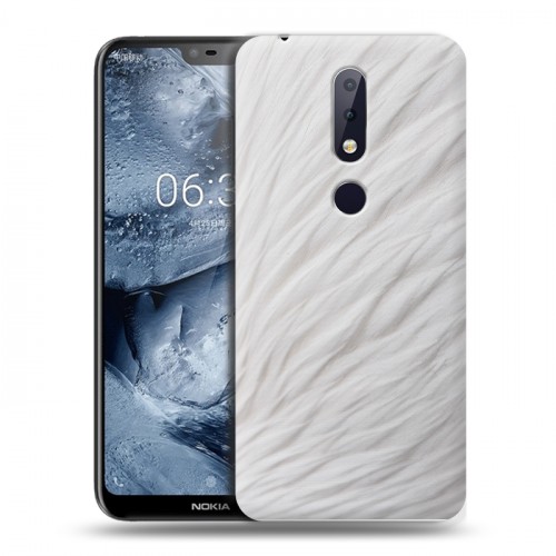 Дизайнерский пластиковый чехол для Nokia 6.1 Plus Перья