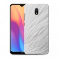 Дизайнерский силиконовый с усиленными углами чехол для Xiaomi RedMi 8A Перья