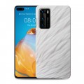 Дизайнерский силиконовый с усиленными углами чехол для Huawei P40 Перья