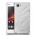 Дизайнерский пластиковый чехол для Sony Xperia L Перья