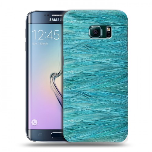 Дизайнерский пластиковый чехол для Samsung Galaxy S6 Edge Перья