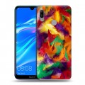 Дизайнерский пластиковый чехол для Huawei Y6 (2019) Перья