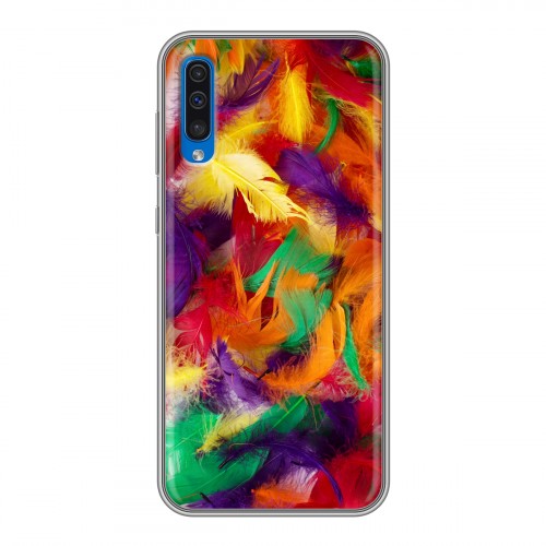 Дизайнерский силиконовый чехол для Samsung Galaxy A50 Перья