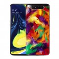 Дизайнерский пластиковый чехол для Samsung Galaxy A80 Перья