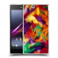 Дизайнерский пластиковый чехол для Sony Xperia Z Ultra  Перья