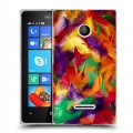 Дизайнерский пластиковый чехол для Microsoft Lumia 435 Перья