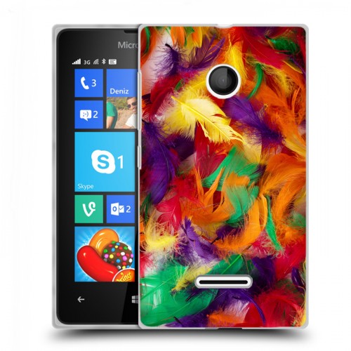 Дизайнерский пластиковый чехол для Microsoft Lumia 435 Перья