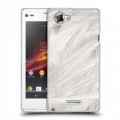 Дизайнерский пластиковый чехол для Sony Xperia L Перья