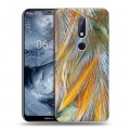 Дизайнерский пластиковый чехол для Nokia 6.1 Plus Перья