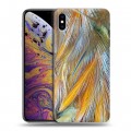 Дизайнерский силиконовый чехол для Iphone Xs Max Перья