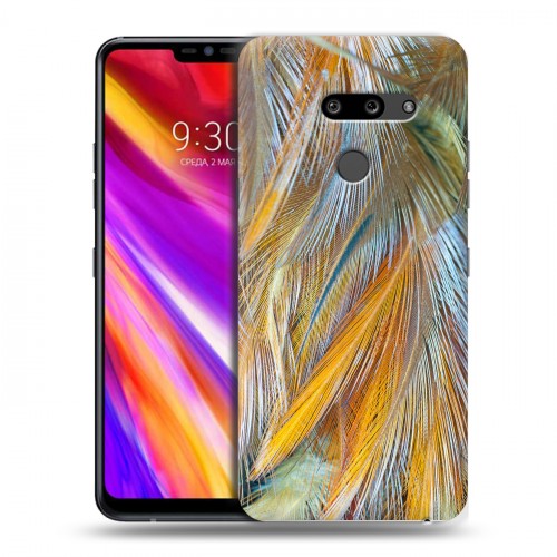 Дизайнерский пластиковый чехол для LG G8 ThinQ Перья